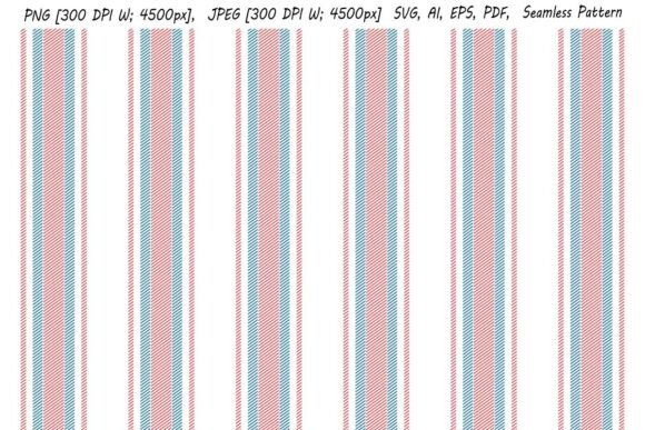 4th of July Seamless Stripe Pattern SVG