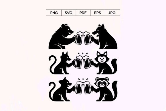 Animal Beer Cheers SVG Bundle