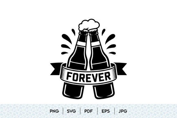 Beer Cheers Forever SVG Design
