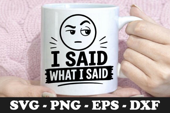I Said What I Said Side Eye Emoji SVG
