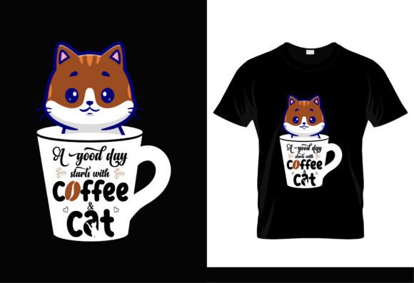 Kawaii Cat in Coffee Mug Cute SVG