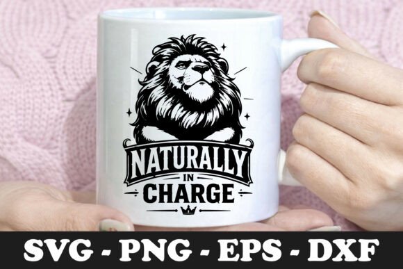 Naturally in Charge Lion Leader SVG